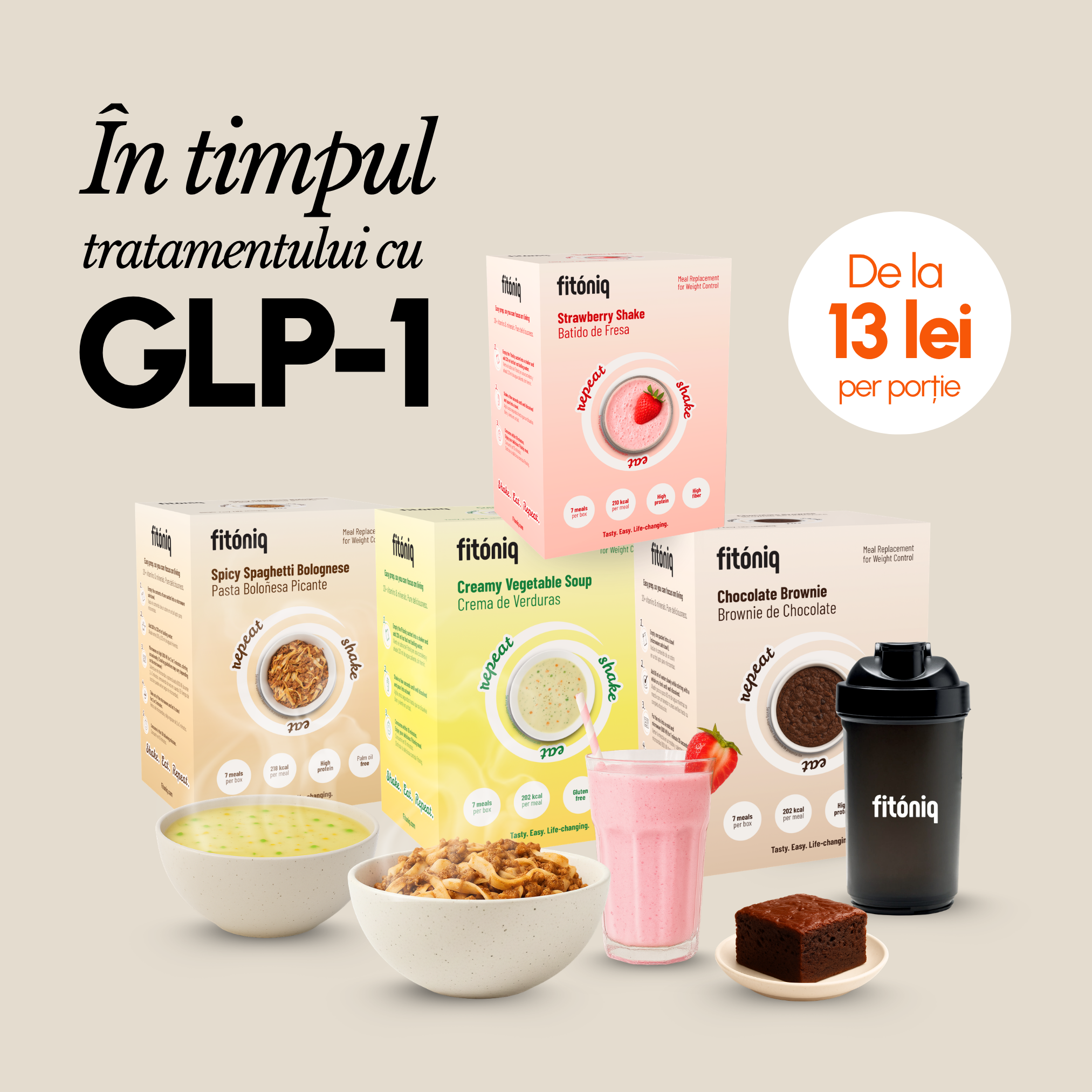 Pachet Nutriție în timpul tratamentului cu GLP-1 Fitóniq