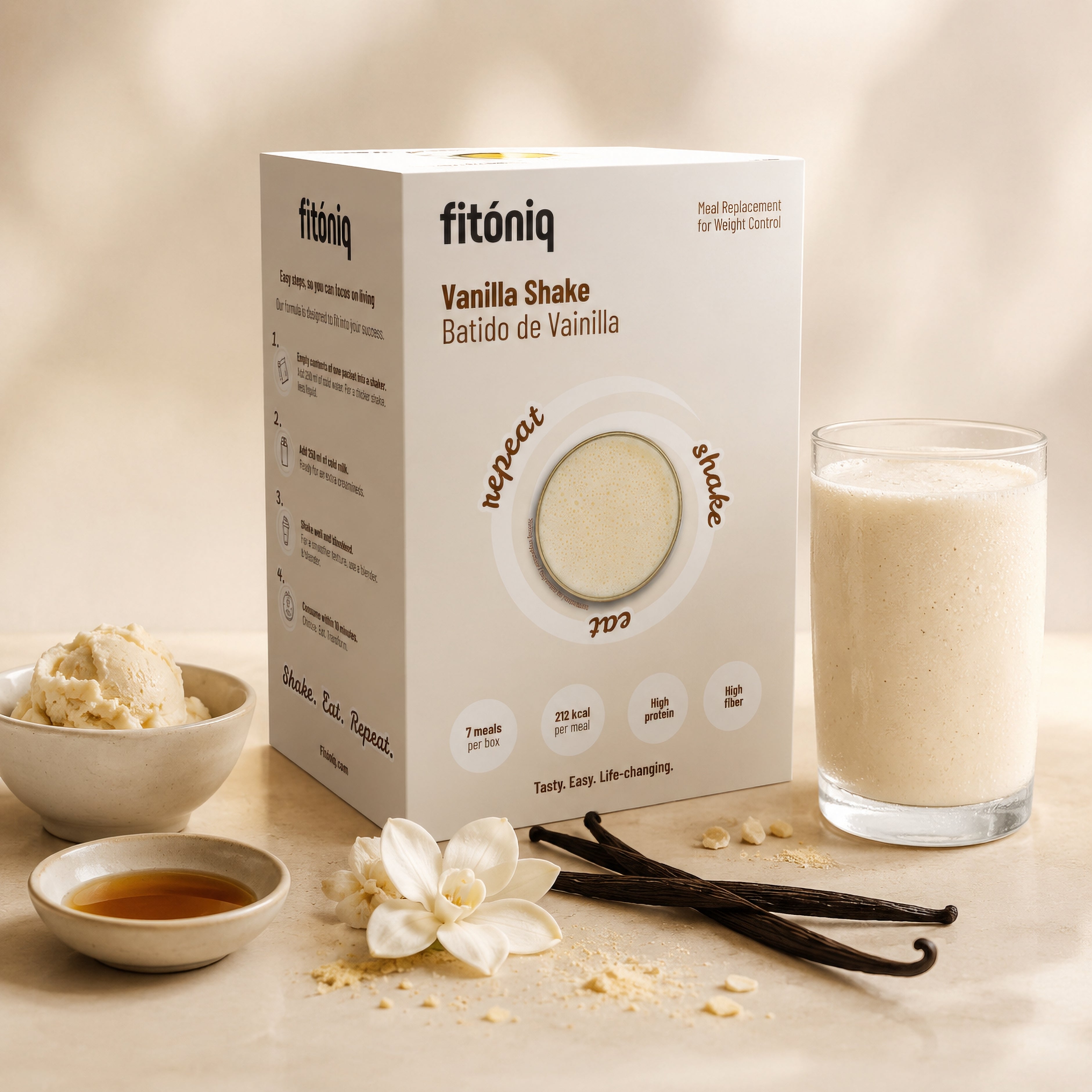 Shake cu aromă de vanilie Fitóniq