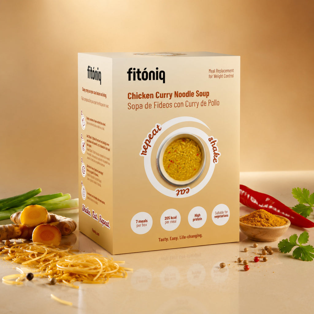 Supă de tăiței cu aromă de curry de pui Fitóniq